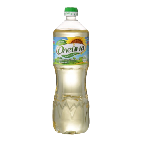 Масло подсолнечное «Олейна» рафинированное 1 л