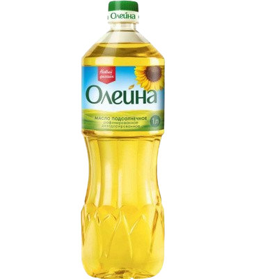 Масло подсолнечное «Олейна» рафинированное 0.5 л