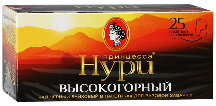 Чай «Принцесса Нури» чёрный 25 пак