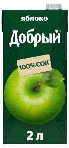 Сок «Добрый» яблочный 2 л